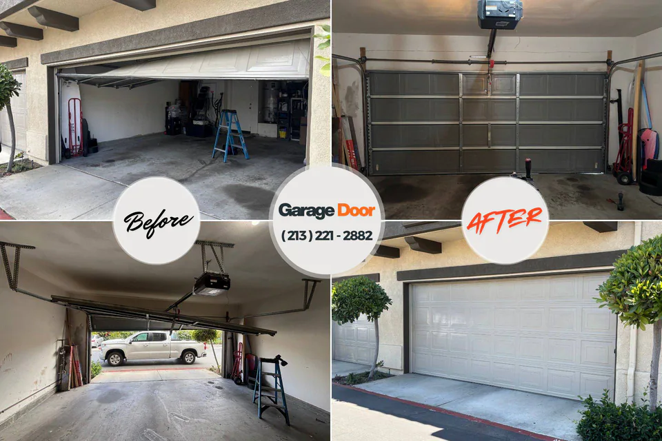 Before and after: garage door company Nags Head, NC